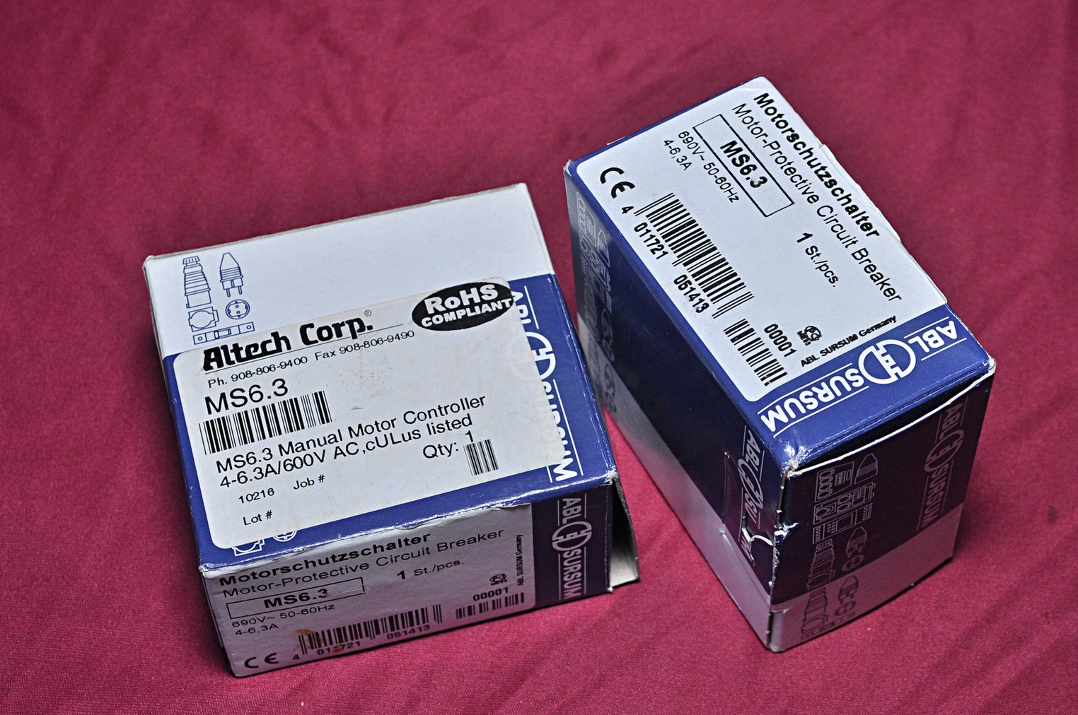 Abl sursum motor circuit breaker ms6.3 