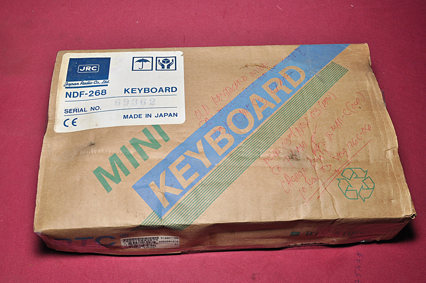 Jrc ndf-268 keyboard