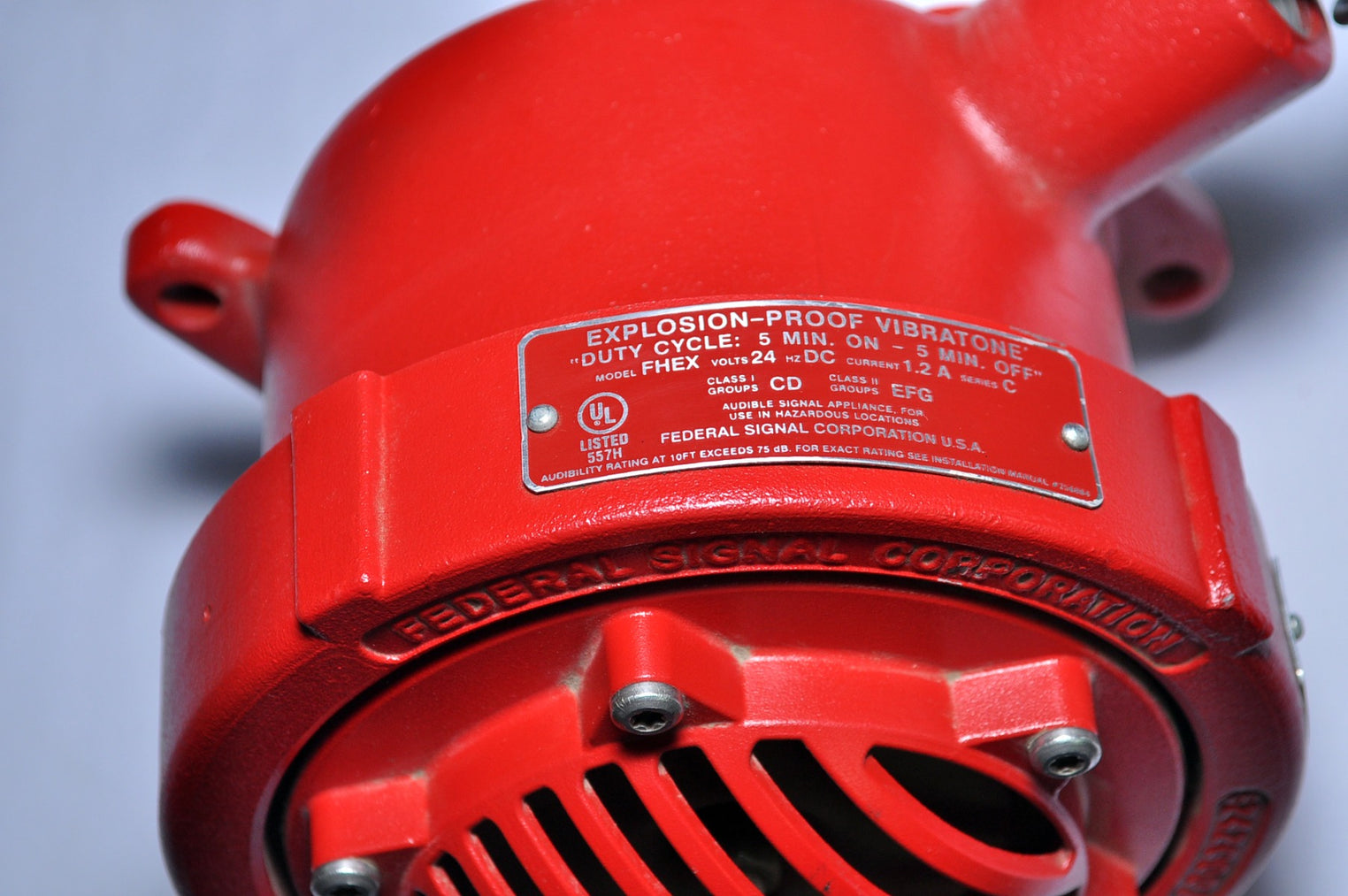 Federal signal fhex explosion proof vibratone horn