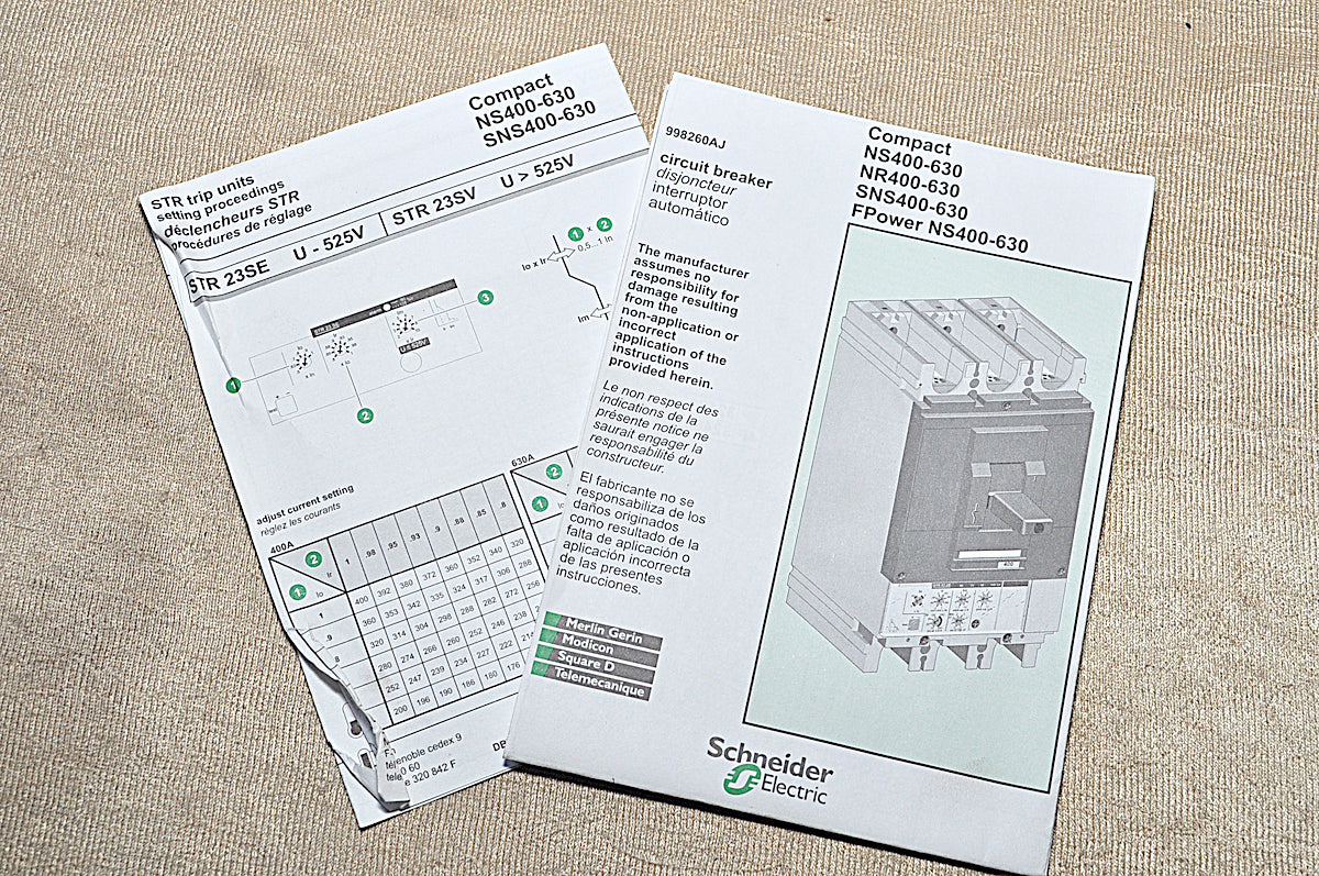 Schneider electric ns400-630 500v
