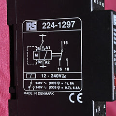 Rs components 224-1297 multifunction timer relay