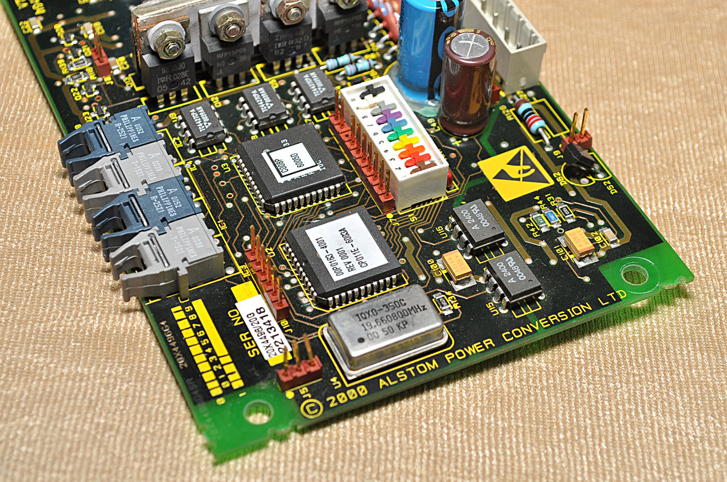 Alstom power conversion 20x4496/20g PCB circuit