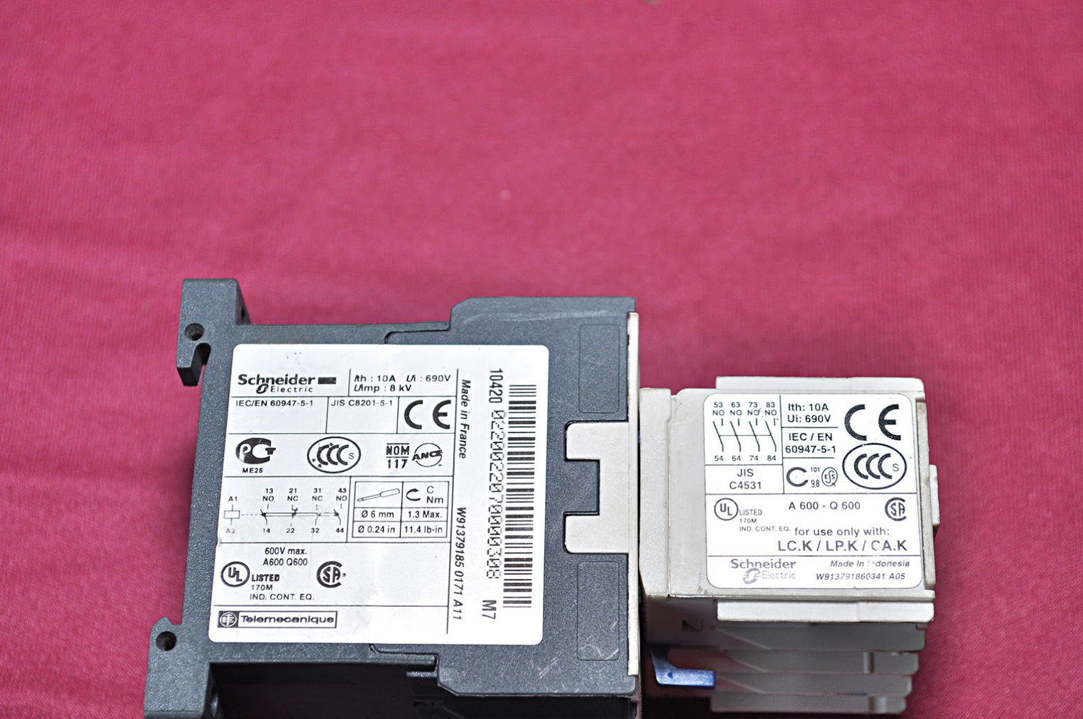 SCHNEIDER LA1KN40 TELEMECANIQUE W913791850171A11