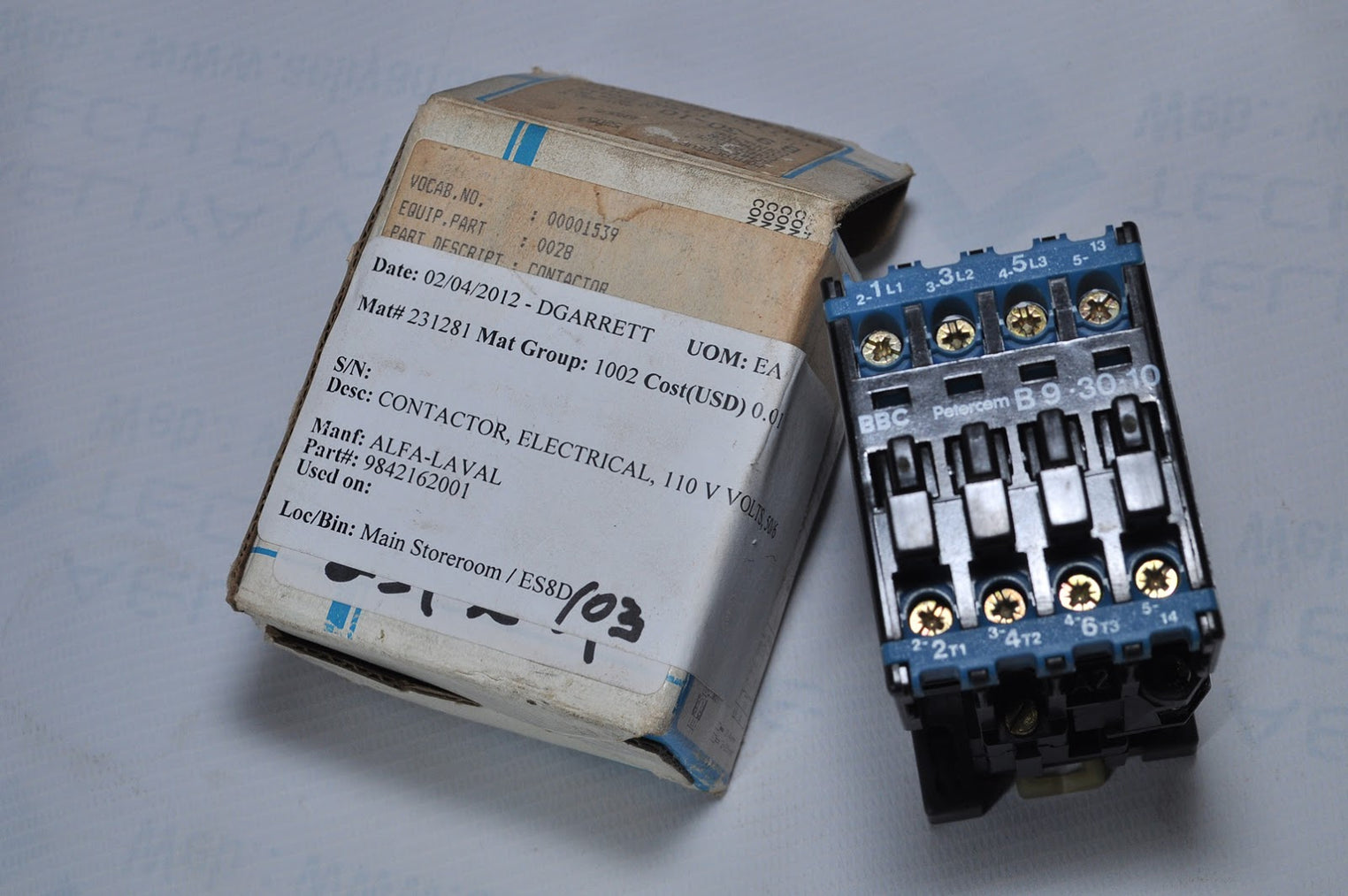 Bbc petercem contactor b9-30-10