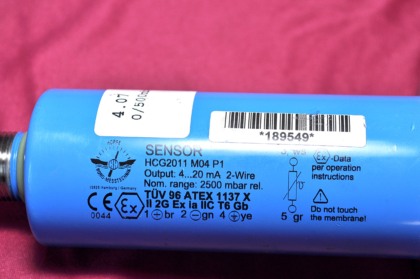 Sensor hcg 2011 m04 p1 transmitter