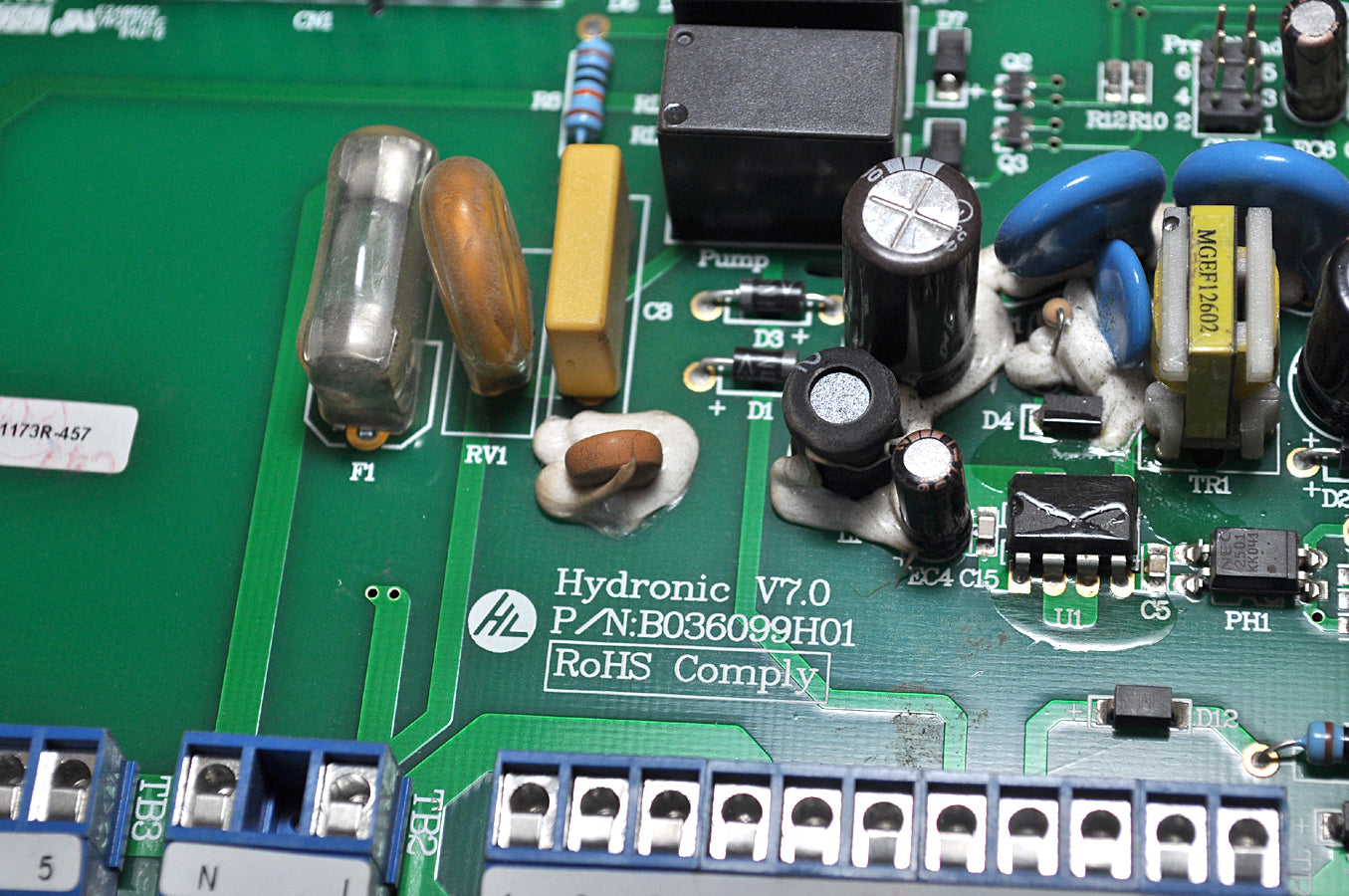 Hydronic v7.0 b036099h01 pcb circuit