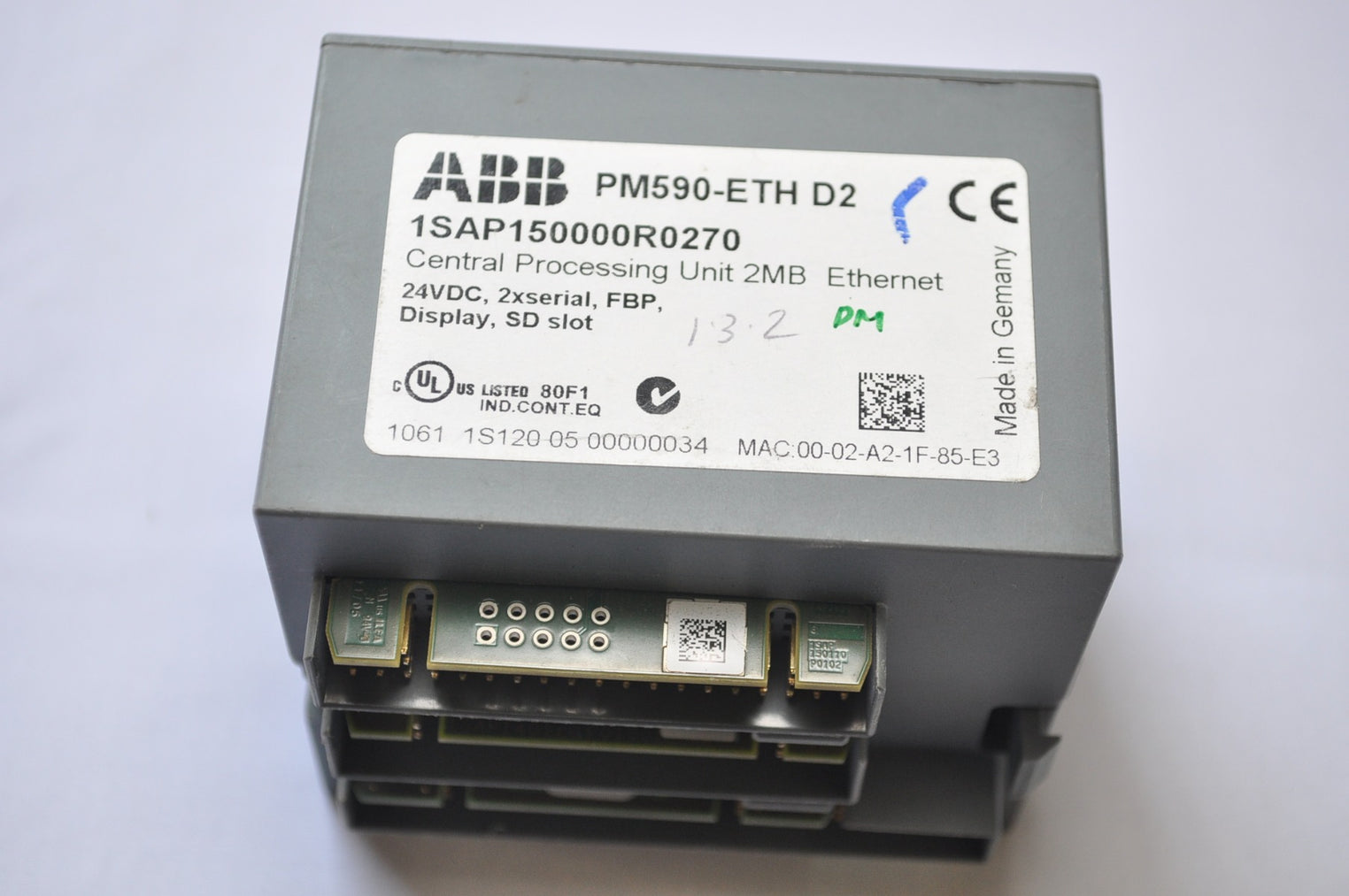 Abb pm590-eth d2 1sap150000r0270 cpu 2mb