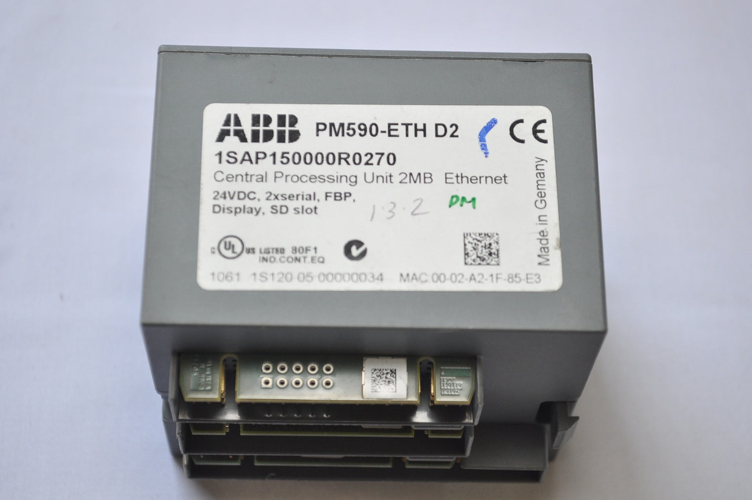 Abb pm590-eth d2 1sap150000r0270 cpu 2mb