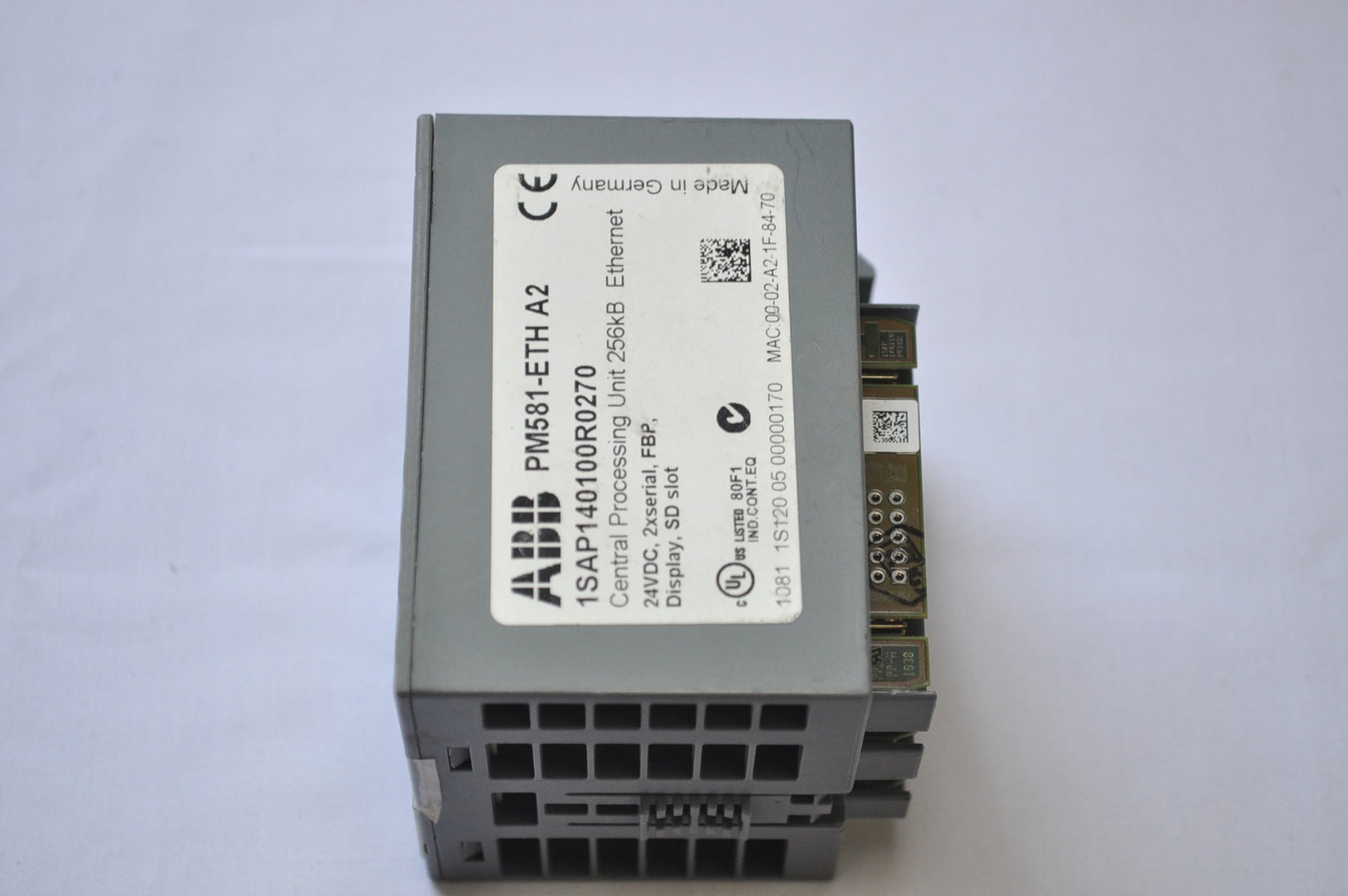 Abb Pm581-eth A2 1Sap140100R0270 Central Processing Unit 256Kb Ethernet