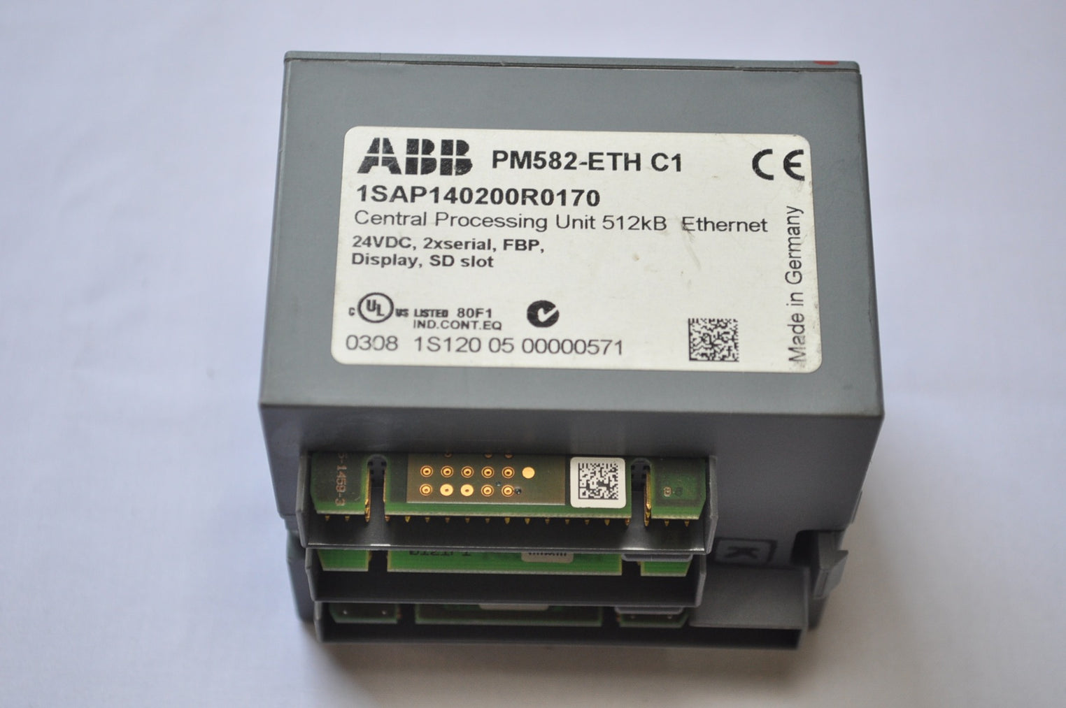 Abb pm582-eth c1 1sap140200r0170 cpu 512kb