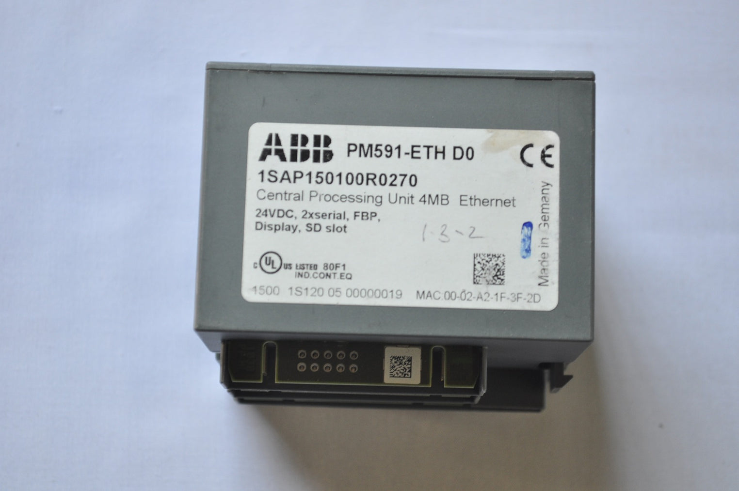Abb pm591-eth d0 1sap150100r0270 cpu 4mb