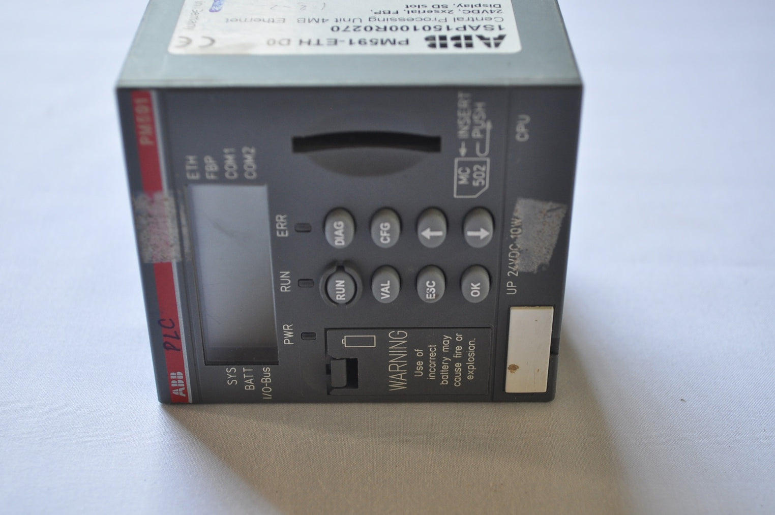 Abb pm591-eth d0 1sap150100r0270 cpu 4mb