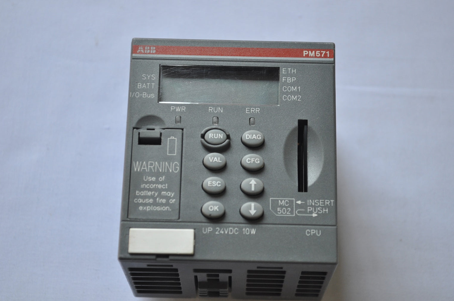 Abb Pm571-eth C2 Central Processing Unit 64Kb Ethernet 1Sap130100R0170