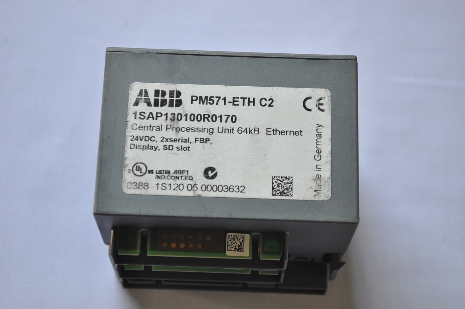 Abb Pm571-eth C2 Central Processing Unit 64Kb Ethernet 1Sap130100R0170