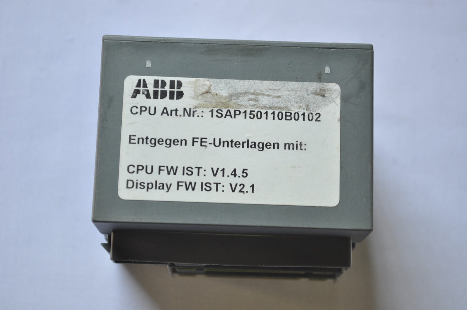 Abb pm591-eth d2 1sap150100r0270 cpu 4mb