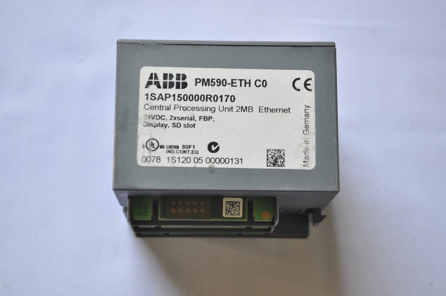 Abb Pm590-eth C0 1Sap150000R0170 Central Processing Unit 2Mb Ethernet
