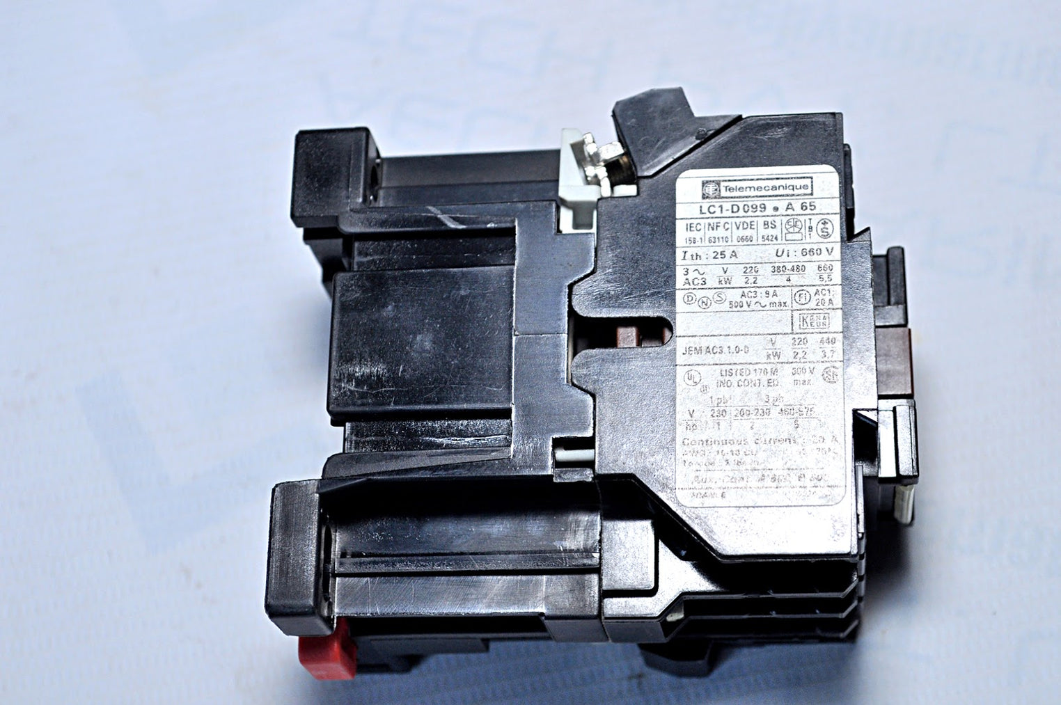 TELEMECANIQUE LC1-D099 A65 CONTACTOR