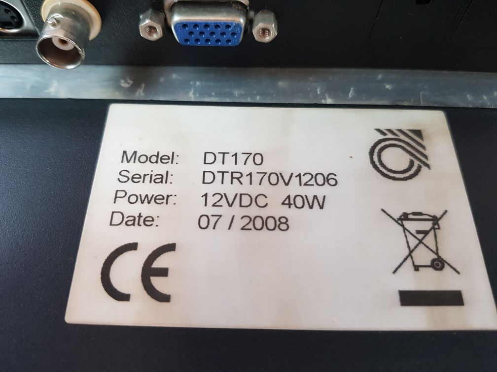 Dt170 Display Panel 12Vdc 40W