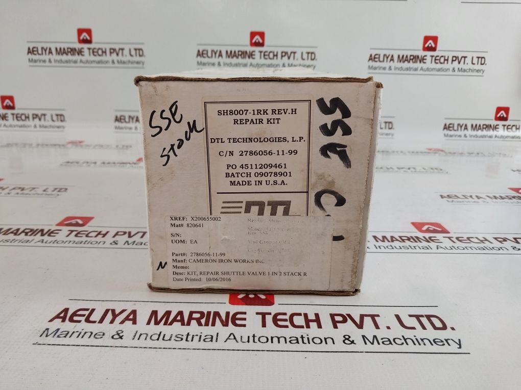 Dtl Sh8007-1Rk Shuttle Valve Repair Kit