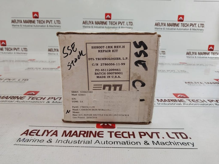 Dtl Sh8007-1Rk Shuttle Valve Repair Kit