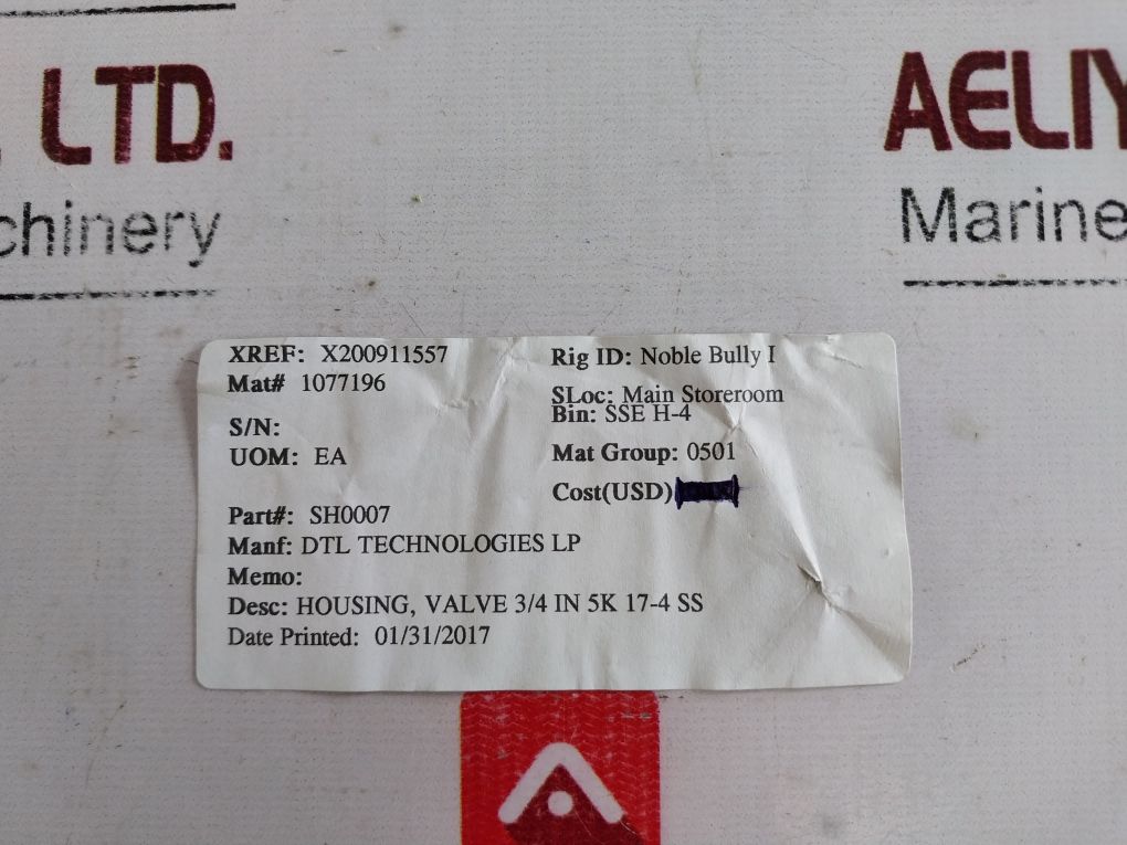 Dtl Engineering Sh0075 Rev D Valve