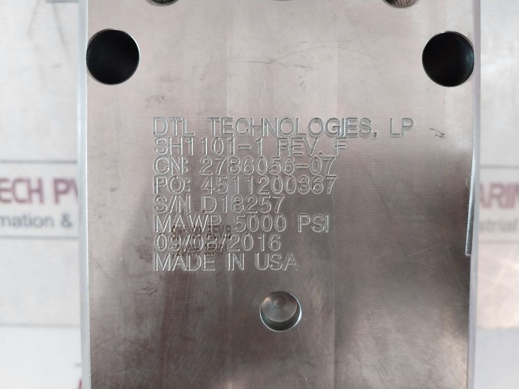 Dtl Sh1101-1 Shuttle Valve 2786056-07