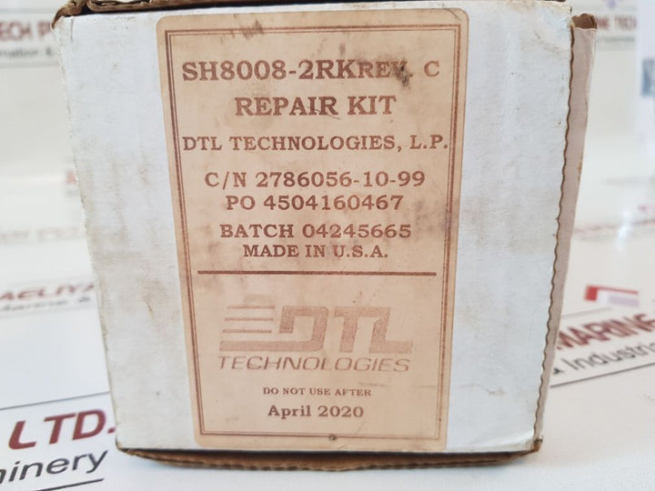 Dtl Sh8008-2Rk Rev C Repair Kit Set