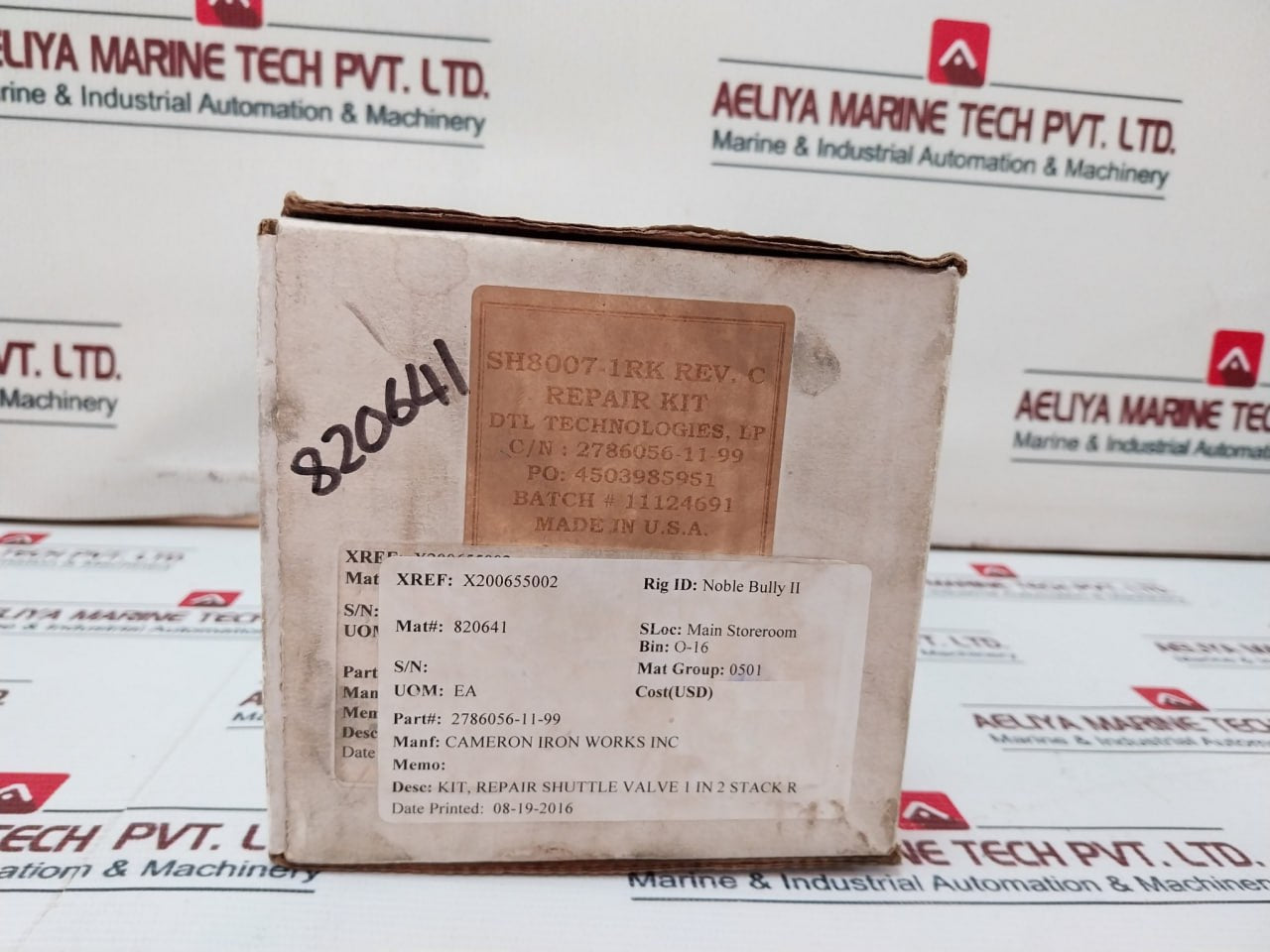 Dtl Technologies 2786056-11-99 Shuttle Valve 1 In 2 Stack R Repair Kit