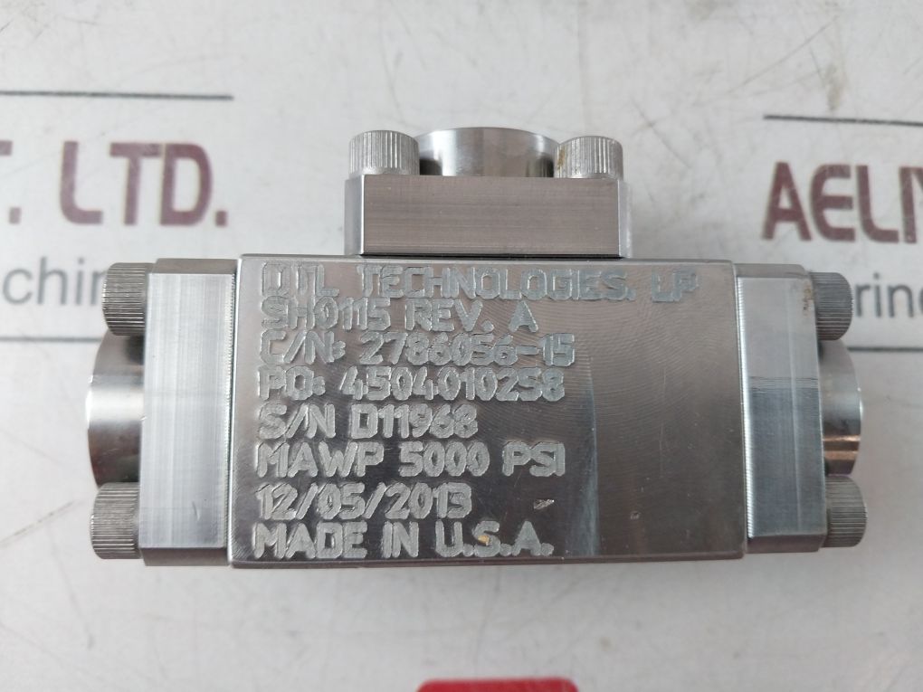 Dtl Technologies 2786056-15 Shuttle Valve