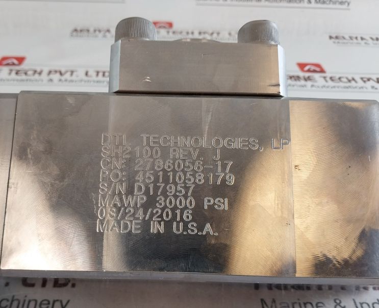 Dtl Technologies 2786056-17 Valve