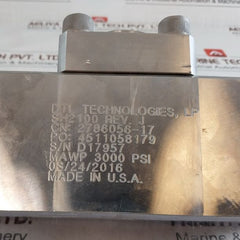 Dtl Technologies 2786056-17 Valve