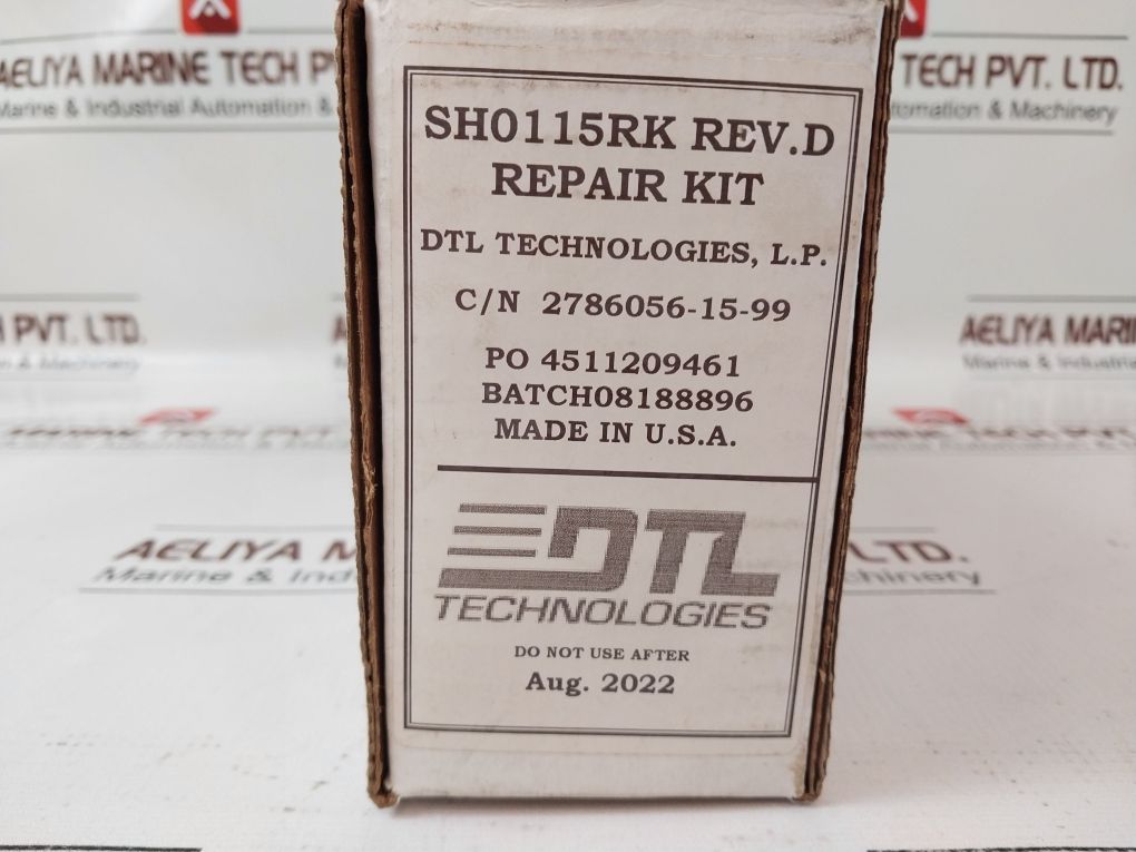 Lot Of 3X Dtl Technologies Er110T Shuttle Valve Repair Kit 2786056-15-99