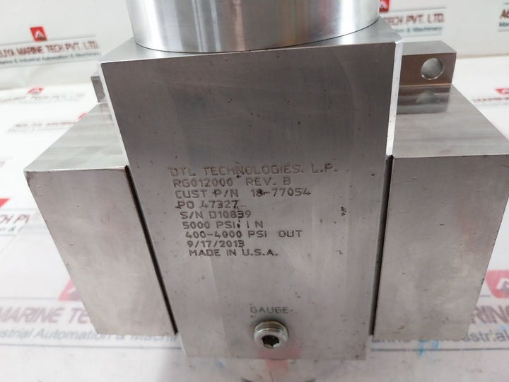 Dtl Technologies Rg012000 Valve