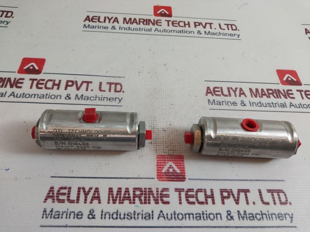 Dtl Technologies Sh0050-1 Pressure Control/Relief Valve Rev.B