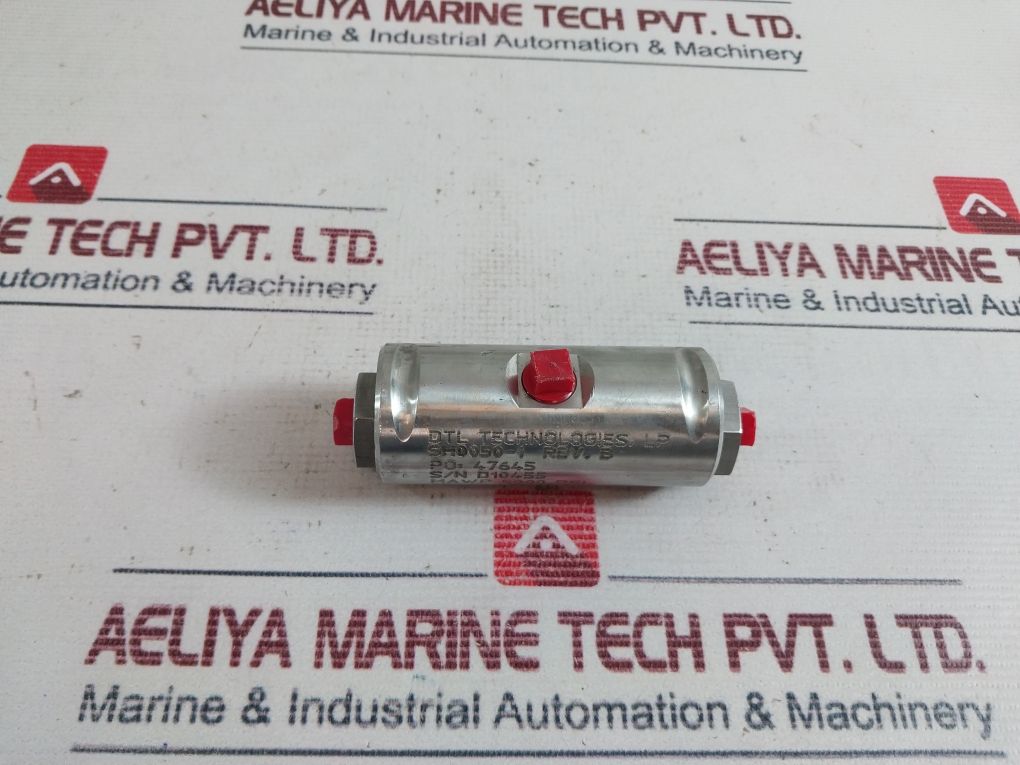 Dtl Technologies Sh0050-1 Pressure ControlRelief Valve Rev.B