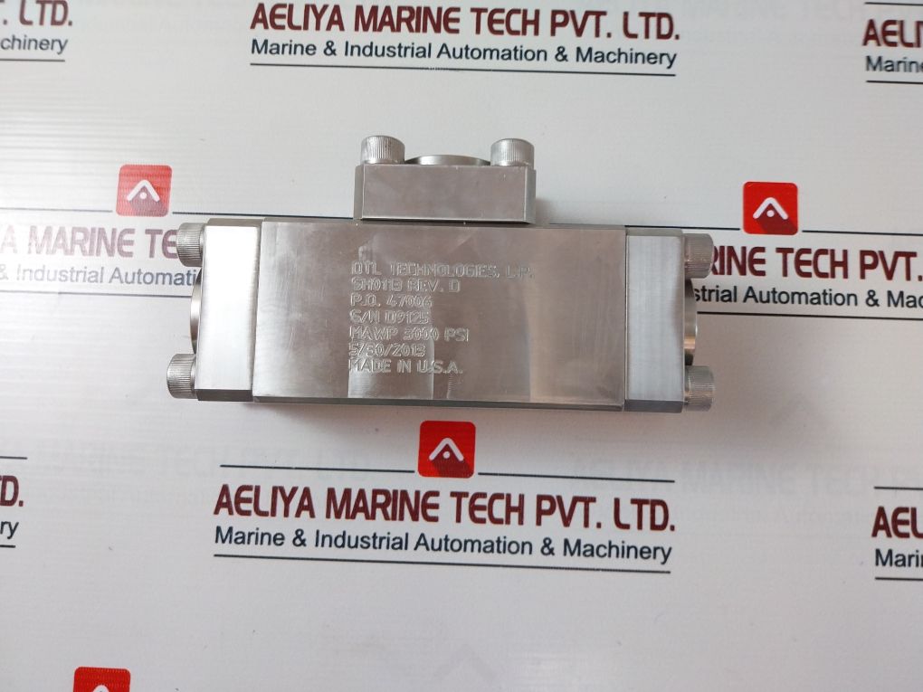 Dtl Technologies Sh0113 Shuttle Dampend Valve 1 In Npt 3000Psi