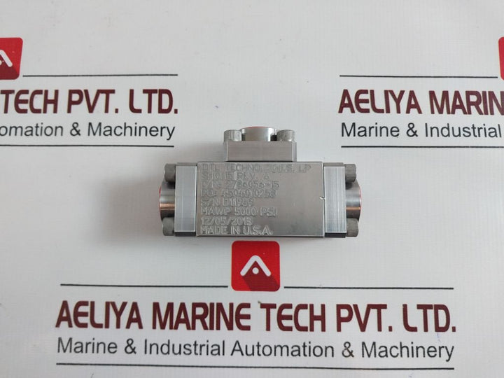 Dtl Technologies Sh0115 Shuttle Valve Rev. A
