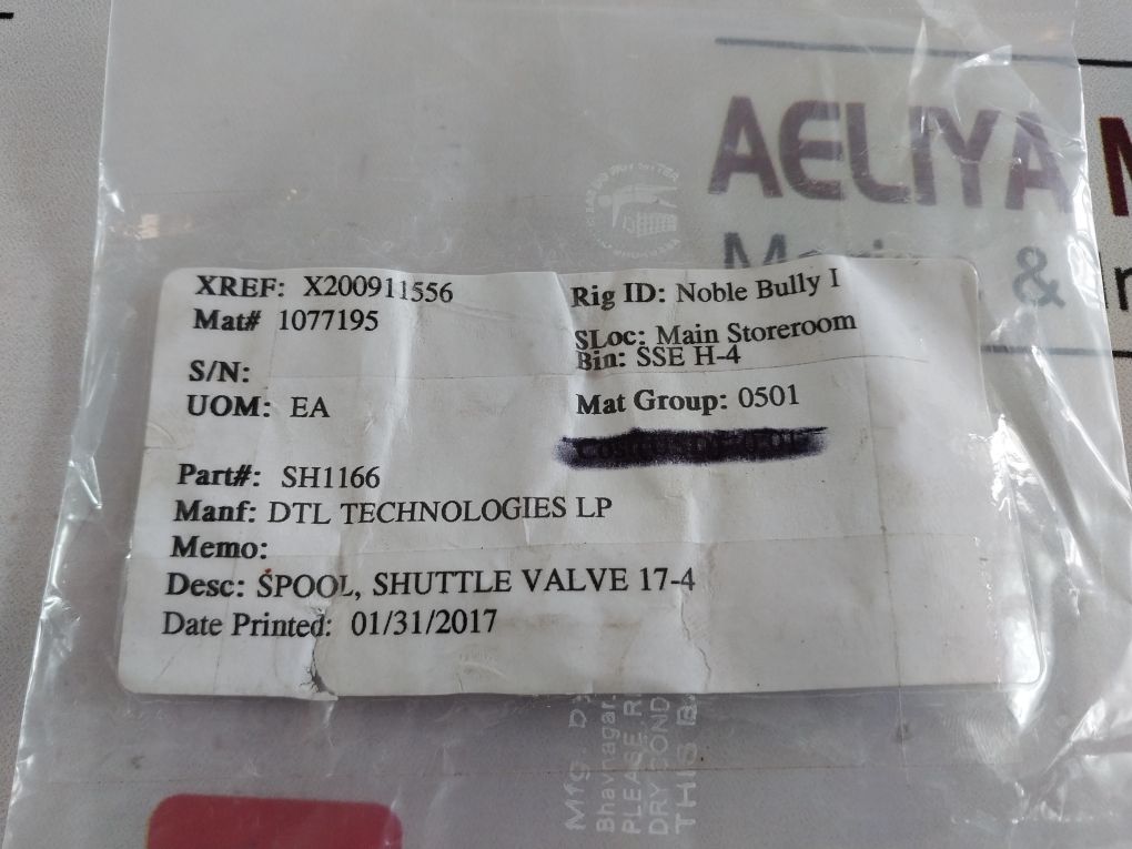 Dtl Technologies Sh1166 Shuttle Valve