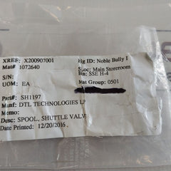 Dtl Technologies Sh1197 Shuttle Valve