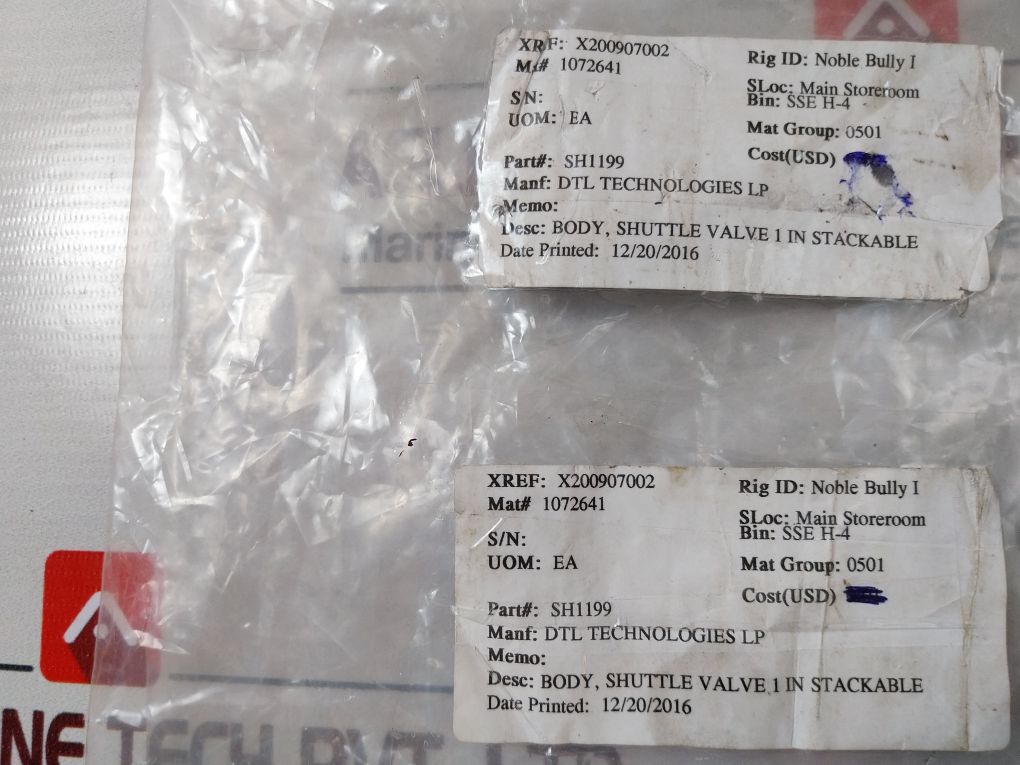 Dtl Technologies Sh8014 Body Shuttle Valve