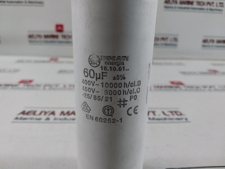 Ducati Energia 16.10.61.. Capacitor 60µF ±5%