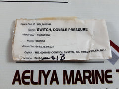 Dungs gw 500 double pressure switch