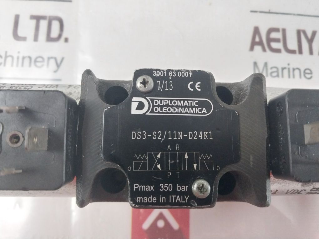 Duplomatic Ds3-s2/11N-d24K1 Solenoid Valve Pmax 350 Bar