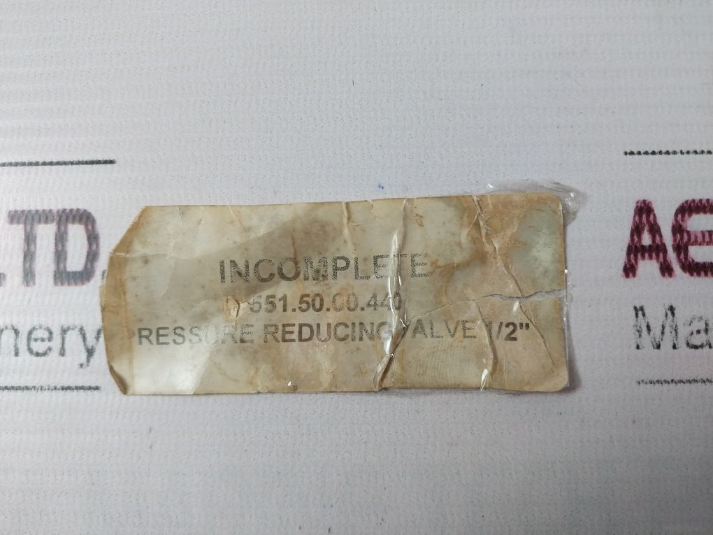 Dvgw Bl0414 Pressure Reducing Valve 1/2