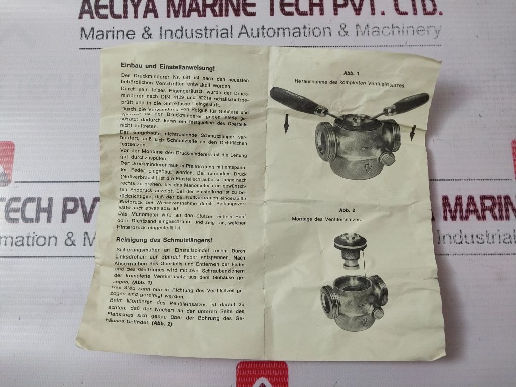 Dvgw Bl0414 Pressure Reducing Valve 1/2