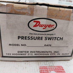 Dwyer 1910-5 Pressure Switch