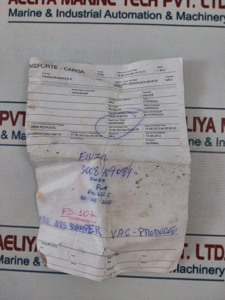 Dwyer 1911-00-wp Pressure Switch Series 1900