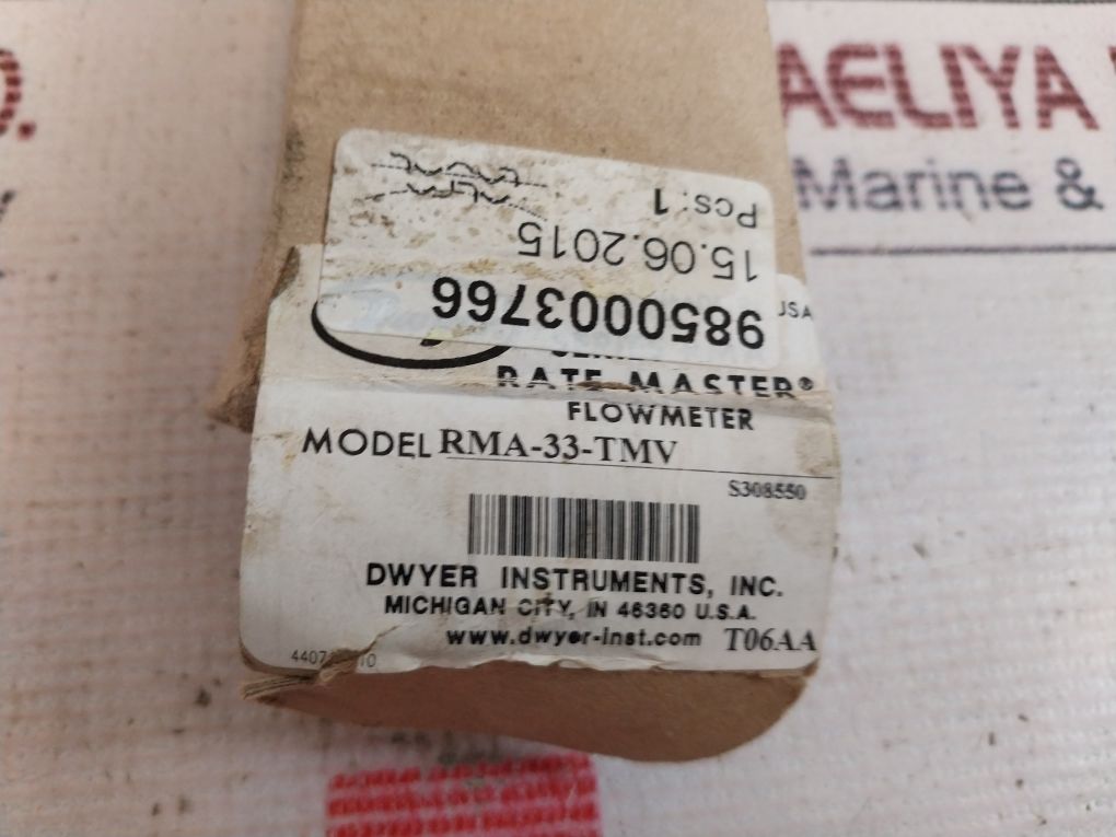 Dwyer Rma-33-tmv Rate-master Flowmeter 100 Psi