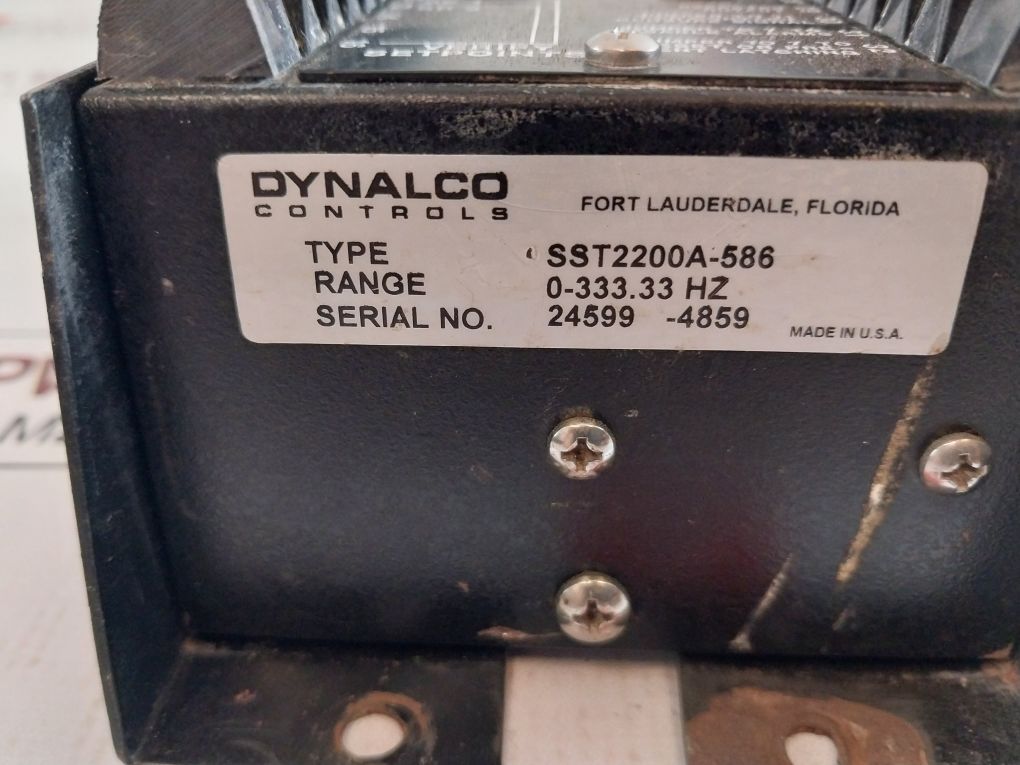 Dynalco Controls Sst2200A-586 Speed Switch Transmitter