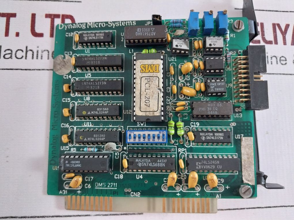 Dynalog Micro-systems Dms 2711 Pcb Card Pcl-207